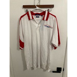 Proline Sportswear Men's Vintage Performance Driving School Polo, Red/White, Lar